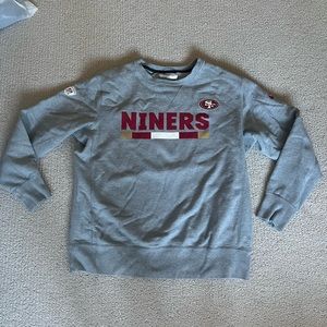 NFL 49ers Grey Crew Neck
